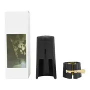 PU Leather Sax Ligature Fastener with Accessories for Tenor Alto Sax