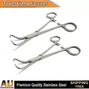 Surgical Towel Clamp Forceps Hemostat Locking Plier 13.5cm Medical Lab Tools