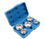 5pc 3/8" Dr. Low Profile Oil Filter Socket Wrench Set 24,27,32,36,38mm