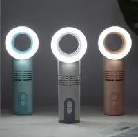 在飛比找Yahoo!奇摩拍賣優惠-98韓國無葉風扇 補光美顏燈無葉扇  迷你扇 家用電風扇 手