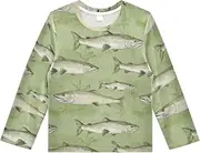 [Caihoyu] Boys' Rash Guard Swim Shirts Long Sleeve Quick-Dry Rash Guards for Toddler Kids UPF 50+ Protection, Multicoloured11, 5-6 Years