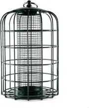 Outdoor Hanging Bird Feeder Cage Mesh Tube Squirrel Proof Wild Bird Feeder with