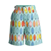ANDY and EVAN Boys Swim Trunks UPF 50 plus - Surfboard Pastel Green