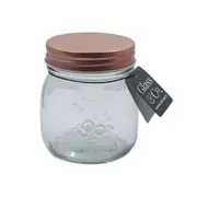 36PK Glass & Co Olivia Glass Preserve Jar Container Home Decor Rose Gold 250ml