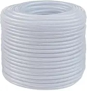 Tramontina 1/2 Inch 3 Layer PVC Fiber Flexible Transparent Garden Hose, 50 Meter Length