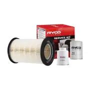 Ryco Oil Air Fuel Filter Service Kit for Ford Courier PG PH PE Radial 2002-2006