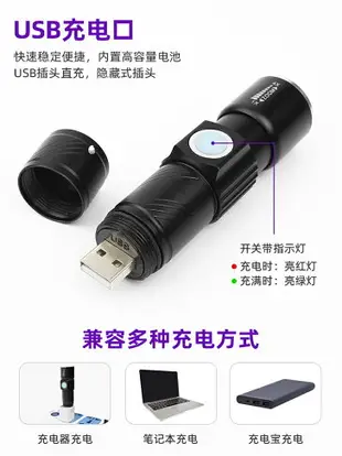 手機維修UV膠固化燈 紫外線綠油無影膠手電筒防偽驗鈔紫光USB充電