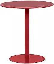 Round Bar Table 40/48/60/70CM Top for Cocktail Bar Pub Dining Bistro Pub Table, Red Coffee Drink Tabel Counter Table, Kitchen Desk, Tall Top Table for Living Room End Tables