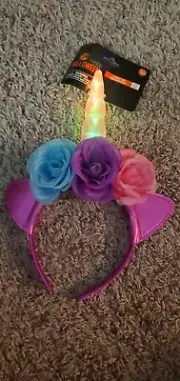 Halloween UNICORN headband Lights Up