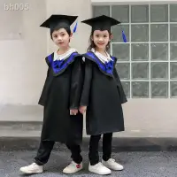 在飛比找蝦皮購物優惠-兒童博士服畢業袍禮服小學生幼兒園演出服裝幼兒舞蹈服男女學士服