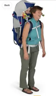 Osprey Poco Child Carrier Hiking Baby Backpack Blue Sky 20 L NEW
