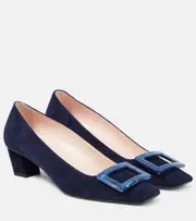 [Roger Vivier] Roger Vivier Belle Vivier 45 suede pumps AU 5.5 black