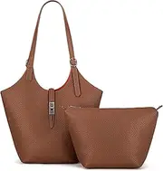 [Montana West] Hobo Bags for Women Designer Soft PU Leather Shoulder Bag with Detachable Pouch