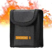 Lithium Battery Safe Bag | Flame Retardant Lithium Safety Protector | High-Temperature Fireproof Battery Guard for Drone Accessories, Efficient Mobility, 3.43x2.76x1.65 inches