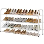 3 Tier Durable Mesh Style Shoe Rack, Entryway Shoe Shelf, Shoe Rack FreeStand...