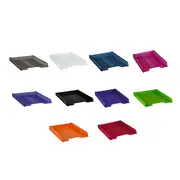 Italplast Slimline Multifit Document Tray (A4) - Mandarin