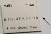 NOS Bulova ACCUTRON 2301 Black Stick (13/45) Sweep Center Second Watch Hand #140