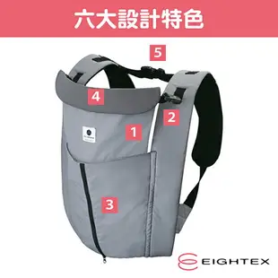 【台灣總代理】日本製Eightex-桑克瑪為好Cube五合一多功能背巾(灰)-快速出貨