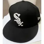 NEW ERA 59FIFTY 5950 MLB 球員帽 芝加哥 白襪 SOX 黑 棒球帽 全封式 ⫷SCREWCAP⫸