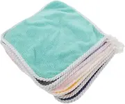 COOPHYA 8pcs Flannel Face Bath Towel Towels Towels Hand Towel Bath Towels Facial Towels Face Cleansing Wipes Wash Cloths Toallas para Bebe Coral Fleece