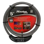 Master Lock Python COMBINATION CABLE LOCK 4-Digit Adjustable 1.5mx10mm *US Brand