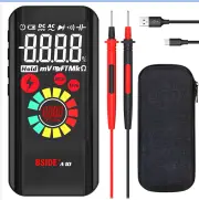 BSIDE A10 Mini Smart Multimeter 3.2-inch Color Screen Digital 9999 Counts True RMS Multimeter Built-in Rechargeable Lith