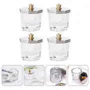 4 Pcs Dappen Dish Nail Art Octagonal Cup Powder Mixing Cups