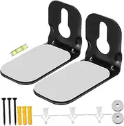 jojofuny 1 Pair Audio Stand Sound Bar Mounts Soundbar Bracket Speaker Wall Mount Sound Bar Wall Mount Speaker Shelf Soundbar Mount Sound Bar Bracket Soundbar Wall Mount Black Carbon Steel