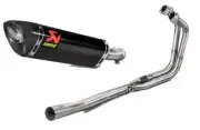 Akrapovic Exhaust System Kawasaki Ninja 400 2021 Stainless Headers Carbon Fibre