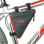 AU Bicycle Cycling Triangle Storage Bag Bike The Upper Tube Covers RED Pouch
