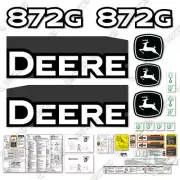Fits John Deere 872G Decal Kit Motor Grader (2013)- 7 YEAR 3M VINYL!