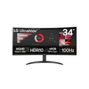 34" 21:9 Curved UltraWide QHD (3440x1440) Monitor - 34WR50QK-B