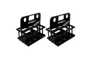 2PK Summit Folding 6 Water Bottle Carrier Rugby Football Soccer Sports Drink BLK
