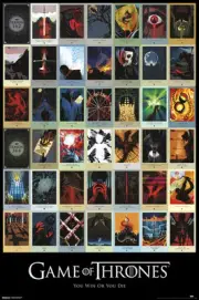 GAME OF THRONES EPISODES 24x36 poster KNIGHTS WATCH TYRION LANNISTER NEW HBO NEW
