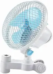 Yarra Supply Portable Clip fan 2 Speed Hydroponic 6" Oscillating Clip Fan 230mm Portable Personal Fan for Baby Stroller, Bunk Bed, Camping,Bike