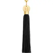 Carolina Herrera The Tassel Accessory Lipstick Charm in Black at Nordstrom One Size