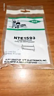 IC NTE1593 COLOR TV VIR PROCESSOR DIP-16 USED IN VARIOUS APPLICATIONS