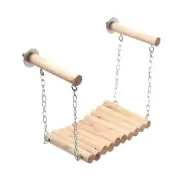 Bird Parrot Ladder Perch Chewing Hanging Bird Cage Toy for Small Medium Bird