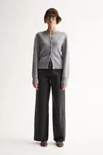 Saschia Knit Cardigan Grey Marle Size 12 | Elka Collective