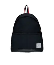 Thom Browne Logo Detailed Zipped Backpack One size black
