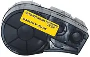 ExtraPrint 1 x Compatible Vinyl Label Tape Replacement for Brady M21-500-595-YL Adhesive Label for Brady BMP21, BMP21-LAB, BMP21-PLUS, IDPAL, LABPAL (Black on Yellow, 12.7mm x 6.4m)