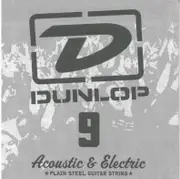 6 x Jim Dunlop DPS009 Single Plain Steel .009 E 1st Electric Guitar String