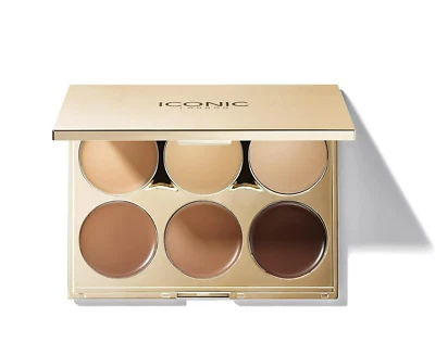 ICONIC LONDON Contour, Conceal + Highlight Multi Use Sculpting Palette 6 x 2g