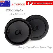 Body Cap + Rear Lens Cap For Sony alpha A Mount Minolta AF MA A900 A580 A100 A33