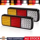 2x 75 LED Tail Lights Stop Indicator Reverse Trailer Truck Ute Lamp waterproof
