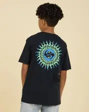 [Quiksilver] Quiksilver Boy's Beach Blast T-Shirt in Black Size 10 10 Black
