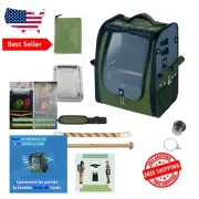 Lightweight Bird Carrier Backpack - Parrot Travel Cage for Small-Medium Birds