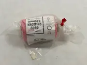 POWERS TWINES BRAIDED KNOTTING CORD, PINK, APPROX. 150’, 21, MAN MADE FIBERS.