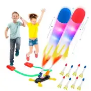Rocket Launcher for Kids, Outdoor Duel Game Foam Jump Rocket Launcher Toy with