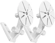 KALLORY Indoor Camera Bracket Pcs Wall Mount Brackets Adjustable Arm No Drill Secure Mounting for Security Cameras Black